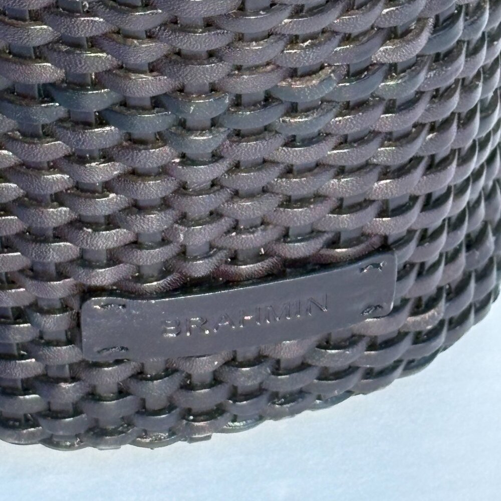 Brahmin X- Large Woven Leather Tote - Picture 6 of 7